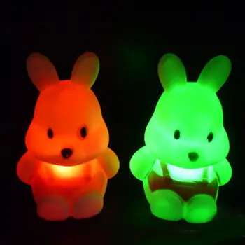 Helovinas Velykų Mielas Animacinių filmų Triušis LED Nakties Šviesos Buveinės Šalies Vaikų Kambario, Apdailos, Spalvos Spalvotų Šviesos Naktį