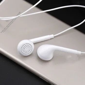 Hengshanlao 2020 HiFi 3.5 Laidinio ausines Su Mic Volume Control vandeniui Muzikos, Žaidimų In-ear Sporto išjungti Ausinę-mikrofoną balta Ausinių