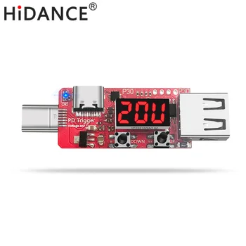 HiDANCE PD protokolo tipą-c įkroviklio PD2.0 automatinis įtampos detektorius 5V9V12V15V20V už xiaomi PD įkroviklis, sukelti Ilgalaikio įtampa