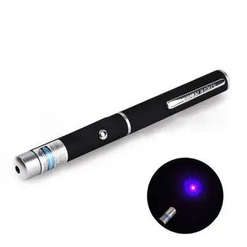 HiMISS Mėlyna Rodykle LED Rašiklį, Žibintuvėlį Artimosios Šviesos 405nm 5MW Profesinės Didelės Galios Vedėjas Žibintuvėlis