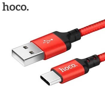 HOCO USB Tipo C Greitai, Įkrovimo Laidas USB A Tipo C 3A Greito Įkroviklio Laidai Data sync Laidą 