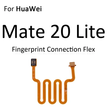 Home Mygtuką Touch ID pirštų Atspaudų Jutiklio Jungtis Meniu Mygtuką Flex Kabelis Juostelę HuaWei Mate 20 Lite X 20X P Smart Plus 2019