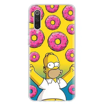 Homer J. Simpson Telefoną Atveju Xiaomi Redmi Pastaba 9 8 7 7 7A 8A 6A S2 K20 K30 8T 9S MI 9 8 CC9 F1 Pro Mados Padengti Rubisafe