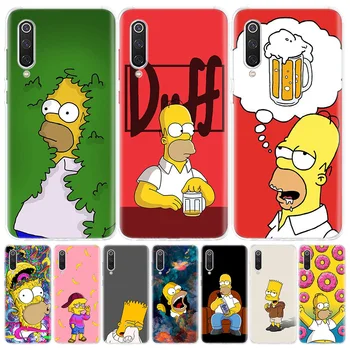 Homer J. Simpson Telefoną Atveju Xiaomi Redmi Pastaba 9 8 7 7 7A 8A 6A S2 K20 K30 8T 9S MI 9 8 CC9 F1 Pro Mados Padengti Rubisafe