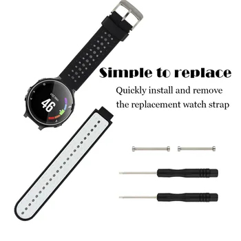 Honecumi Sporto Smart Watch Band Garmin Forerunner 235/230/620/630/735XT/235Lite Silikono Dirželis Watchband Apyrankę Priedų