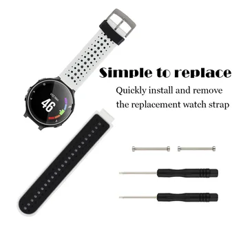 Honecumi Sporto Smart Watch Band Garmin Forerunner 235/230/620/630/735XT/235Lite Silikono Dirželis Watchband Apyrankę Priedų