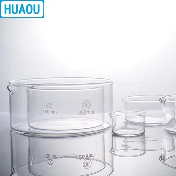 HUAOU 90mm Crystallizing Patiekalas Borosilikatinio 3.3 Stiklo Laboratorijos Chemijos Įranga