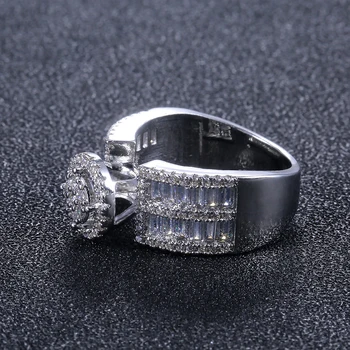 Huitan Prabanga Naujas Stilingas Pasiūlymas-Žiedai, Moterų Su Mikro Asfaltuotas Vestuvių, Sužadėtuvių Žiedai Didmeninė Daug&Urmu Žiedai