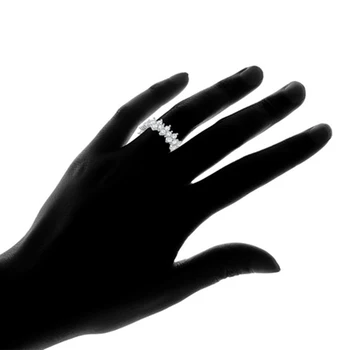 Huitan Visą Asfaltuotas Maži, Apvalūs Cirkonis Moterų Pažadas Žiedas Nereguliarus Prabanga Nuotakos Vestuvių Ceremonija Žiedai Smulkūs Dovanų Bižuterijos