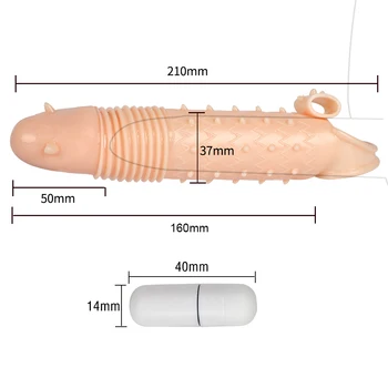 IKOKY Penisplus Prezervatyvai Uždelsta Ejakuliacija Extender Sekso žaisliukai Vyrams Suaugusiųjų Produktų, Vibruojantis Penis Rankovės Daugkartinio naudojimo