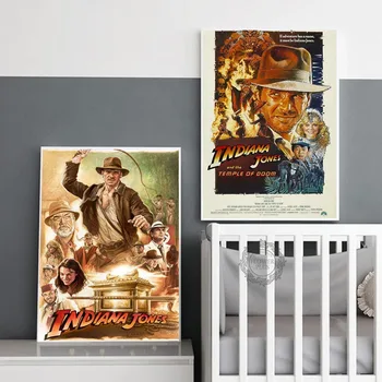 Indiana Jones Plakatas Nuotykių Classic Filmų, Plakatų ir grafikos Paveikslai Tapyba Sienos paveiksl Namų Dekoro картины на стену