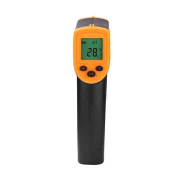 Infraraudonųjų spindulių Termometras Ne-Susisiekite su Temperatūros Matuoklis Ginklą Kišeninis Skaitmeninis LCD Pramonės Lauko Lazerio Pyrometer ir SPINDULIŲ Termometras