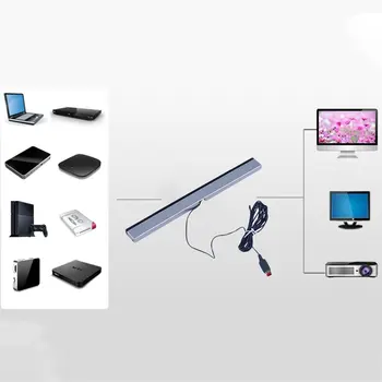 Infraraudonųjų spindulių TV Ray Laidinio Nuotolinio valdymo Jutiklis Baras Imtuvu, Induktyvumo už Nintend Wii Remote Žaidimas priedai