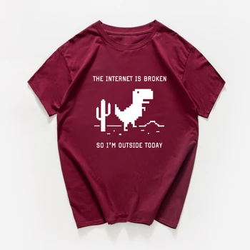 Internetas neveikia juokingi marškinėliai vyrams ProgrammerGraphic t-shirt aethetic marškinėlius vyrų vasaros viršūnes vyrų streetwear vyrų drabužiai