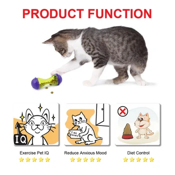 IQ katę gydyti žaislas daugiau pažangių interaktyvus kačiukas kamuolys, žaislai, Gyvūnėlių maisto dozatorius įspūdį tiektuvą, skirtą kačių žaisti mokymo