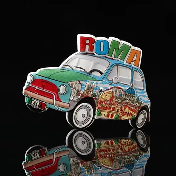 Italija Romų Šaldytuvas Magnetai, Turistinių Suvenyrų italijos pizos Brasil 3d Dervos Magnetinio Šaldytuvas lipdukai namų apdailos, dovanos