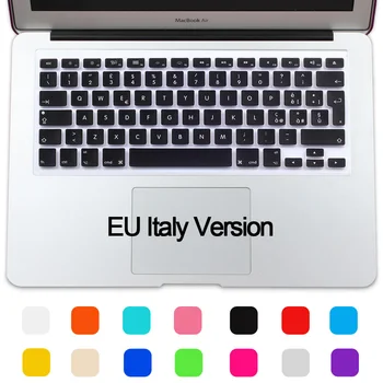 Italijos Italija Silikono Eurų ES Klaviatūros dangtelis Apple macbook Air Pro 