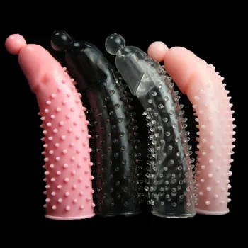 Išplėsti prezervatyvai RUTULĮ padengti daugkartinio naudojimo gaidys žiedas vyrų pratęsimo varpos rankovėmis didinti sekso žaislai žmogus Fetišas Erekcija rankovės