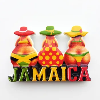 Jamaikos Turizmo Suvenyrai, šaldytuvas magnetai, Magnetinio Šaldytuvas Lipdukai karšta mergina butelio atidarytuvas 3d Stereo namų puošybos Amatus