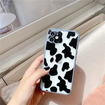 JAMULAR Saldainiai Black Cow Simbolis Modelio Spausdinimo Telefono dėklas Skirtas iPhone 7 XS MAX 11 Pro SE 2020 X XR 6s 8 Plus atsparus smūgiams Matinis Dangtelis