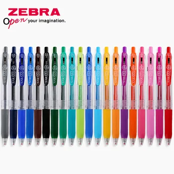 Japonija Zebra SARASA JJ15 Sulčių, Įvairių spalvų neutralus rašiklis gelio rašiklis Spalvos žymeklis parkeris 0,5 mm 20 spalvų