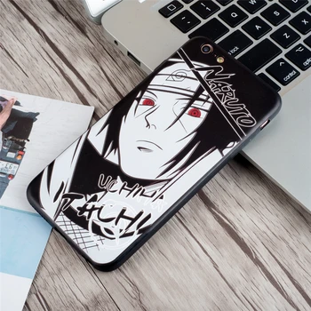 Japonija Šuolis Naruto Komiksai Skausmas Uchiha Itachi telefono dėklas skirtas iPhone 12 11 Pro X XS Max XR 6 7 8 Plius Anime Minkštas Silicon Cover
