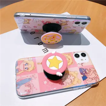 Japonų Anime Sailor Moon Telefono dėklas Skirtas iphone 12 Pro 7 8 Pulse X XR XS Max Etui gaubtu už fundas Huawei P40Pro 30 Nova6 Turėtojas