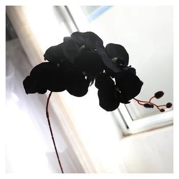 JAROWN Dirbtinių Gėlių Juodas Drugelis Orchidėja Šilko Phalaenopsis Vestuvės, Kalėdos, Namų Dekoravimo, Sodo Vazoninių Padirbtų Augalų