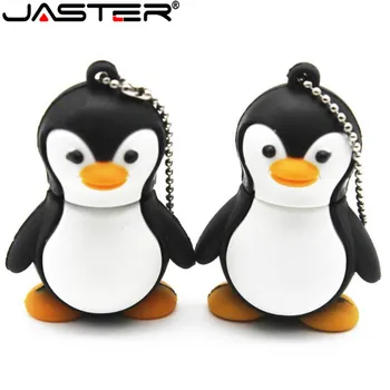 JASTER Originali animacinių filmų pingvinas USB Flash Drive, U Disko USB Creativo Pendrive 4gb 8gb 16gb 32gb 64gb Memory Stick Realias galimybes