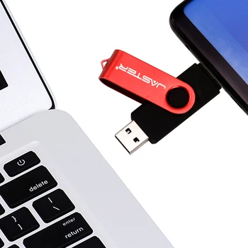 JASTER OTG, USB 2.0 Flash Drive Didelės Spartos Pen Diskas 128gb 64gb 32gb 16gb 8gb Išorės StoragePendrive Dvigubo panaudojimo Micro USB