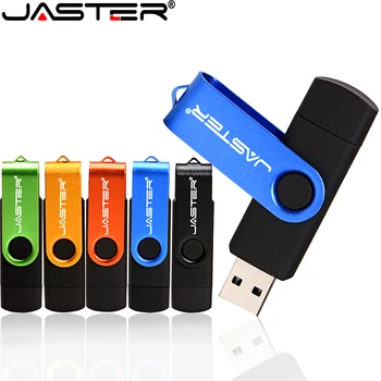JASTER OTG, USB 2.0 Flash Drive Didelės Spartos Pen Diskas 128gb 64gb 32gb 16gb 8gb Išorės StoragePendrive Dvigubo panaudojimo Micro USB