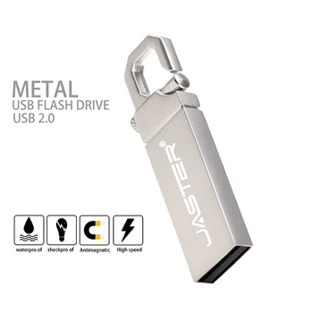 JASTER Super Mini Metaliniai karabinai key USB flash drive 4GB Pendrive 8GB 16GB 32GB 64GB Pen Ratai флешки usb USB flash drive