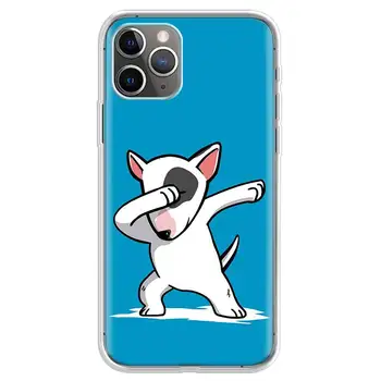 Jautis Terjeras Šuo, Šuniukai, Telefono dėklas Skirtas Apple iPhone 7 8 Plius 11 12 Mini Pro 10 X XS XR 6 6S 5 5S SE Max Soft Aišku, Silikono