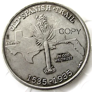 JAV 1935 Senosios ispanų Takas Pusę Dolerio Kopijuoti Monetas, Sidabro Padengtą