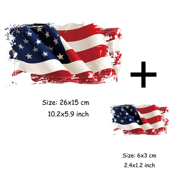 JAV vėliavą, ženklelį geležies perdavimo drabužių pleistras vinilo pervedimai aplikacijos lipdukai dėmės Ant drabužių hoodie Moteris Marškinėliai