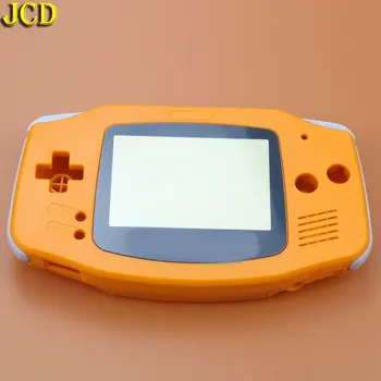 JCD 1pcs Plastiko Korpuso dangtelis GBA Konsolės Korpusas su Lukštais Atveju + Ekranas Objektyvas Gynėjas + Klijuoti Etiketės Gameboy Advance