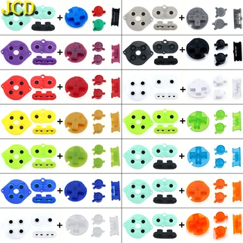 JCD Silikono Guma Laidžios Mygtukas ir Spalvingas Plastiko D Pagalvėlės A B Įjungimo IŠJUNGIMO Mygtukais Pultelių už Gameboy Spalva GBC