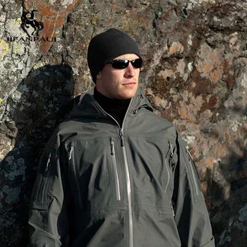 JIFANPAUL Skrybėlę vyrų Unisex Žiemos Tirštėti Alpinizmo Dviračių Lauke Šilta ir Vėjo Jūrų Pėstininkų Taktinis Vilnos Skrybėlę