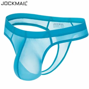 JOCKMAIL Seksualus apatinis trikotažas vyrams Jockstrap G string vyrų bikini tanga Gėjų Apatiniai Thong vyriškos trumpikės calzoncillos cuecas slydimo homme