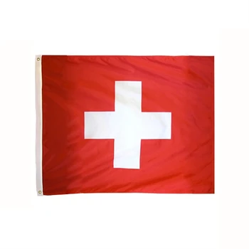Johnin 90x150cm baltas kryžius ch che Šveicarijos Šveicarijos vėliava
