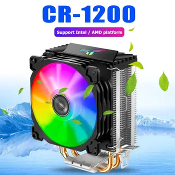 Jonsbo CR1200 2 Šilumos Vamzdžio Bokštas CPU Aušintuvo RGB 3Pin Aušinimo Ventiliatoriai Heatsink Su 9cm Spalvų Minkšta Šviesa Ventiliatorius Patogu Valyti