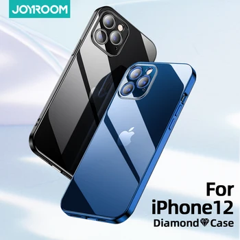 Joyroom Aiškiai iPhone 12 Pro Max 12 mini KOMPIUTERIS+TPU atsparus smūgiams Visą Objektyvo Apsaugos Dangtelis, Skirtas 