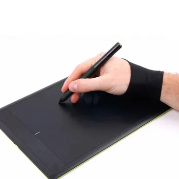 Juoda 2 Pirštu, apsaugos nuo užsiteršimo Glov ,tiek Dešinės Ir Kairės Rankos Menininkas Brėžinyje Grafikos Piešimo Tablet