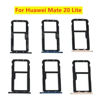 Juoda Mėlyna Aukso Nauja Huawei Mate 20 Lite Micro Sim Kortelės Laikiklį Lizdo Dėklas Pakeitimo Adapteriai