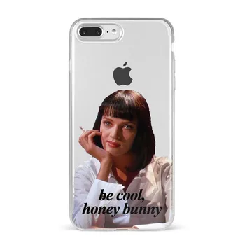 Juodojo humoro filmo skaitalas Prabanga Silikono Coque Soft Telefonas Case Cover 