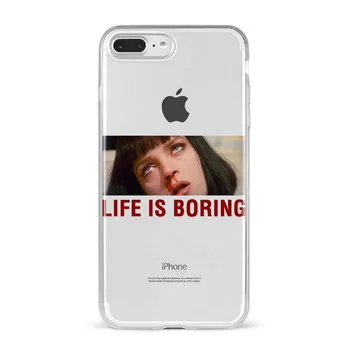 Juodojo humoro filmo skaitalas Prabanga Silikono Coque Soft Telefonas Case Cover 