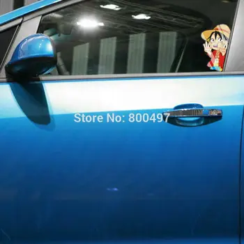 Juokinga, Automobilių Dangčiai Cartoon Vienas Gabalas Luffy Pataikyti Stiklo Automobilio Lipdukas, Decal Tesla 