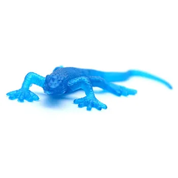 Juokinga naujumo elementus anti stresas TPR minkštas gyvūnų plonas modeliai driežas gecko išdaiga prekių jake lipni žaislas kamštukas vaikų švietimo