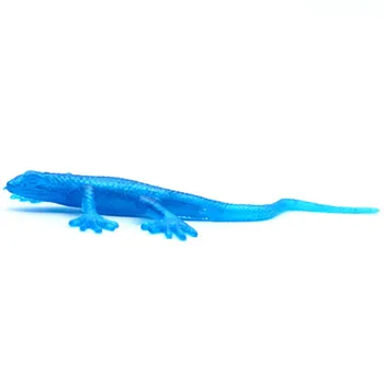 Juokinga naujumo elementus anti stresas TPR minkštas gyvūnų plonas modeliai driežas gecko išdaiga prekių jake lipni žaislas kamštukas vaikų švietimo