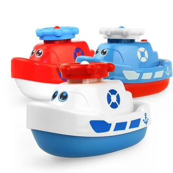 Juokingas animacinių filmų Kūdikio Vonios Žaislas Elektros Sukasi Purškiant Vandenį laivas Žaislas Kūdikiams Vandens Jet Boat Vonios kambarys, Vonia Vaikas Dovana